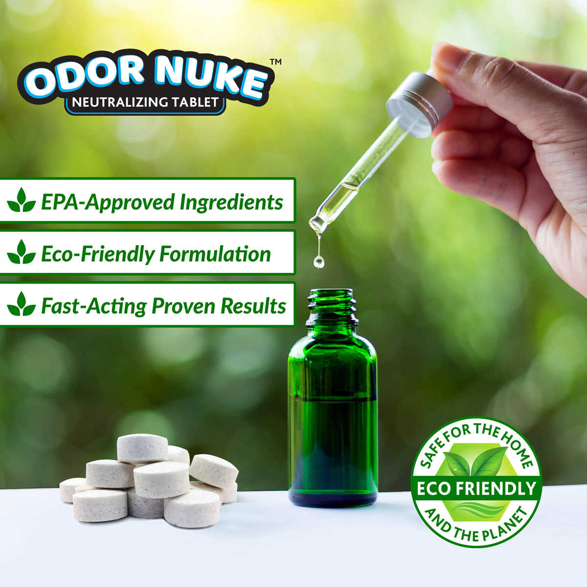 ODOR NUKE Tablets Professional Human Urine Smell Remover Odor Eliminator 14.1oz 860000308809 eBay